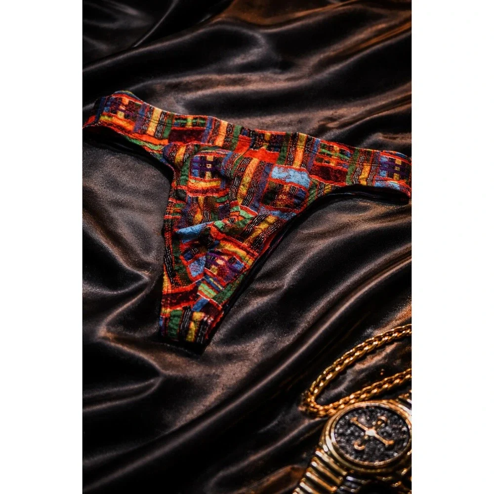 Cosabella Never Say Never Printed Lace G-String Sexy Men's Thong‎ Size S NEW